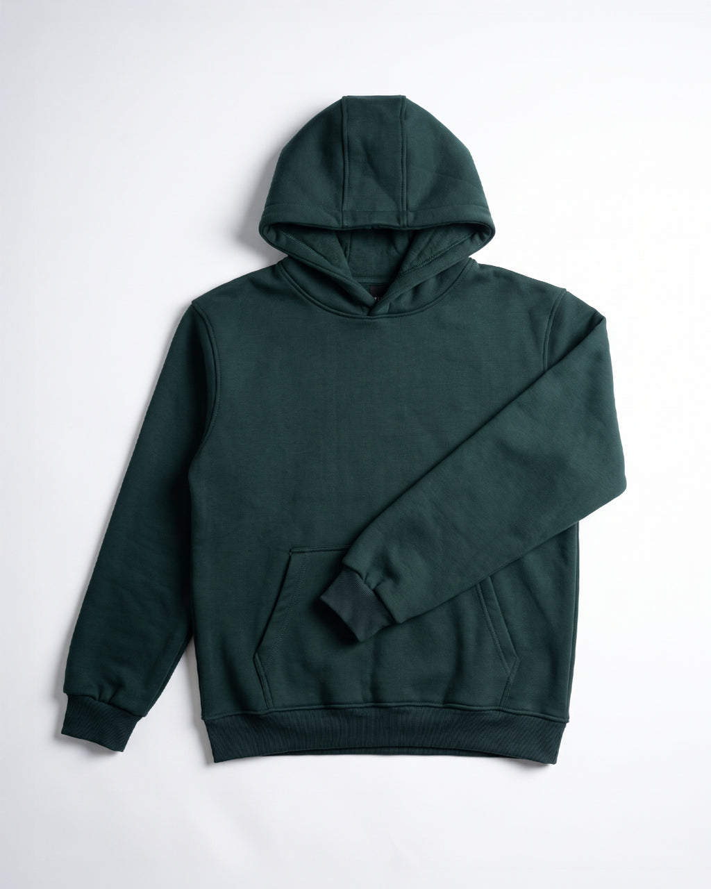 SUTRA olive milton oversized hoodie - flat lay front